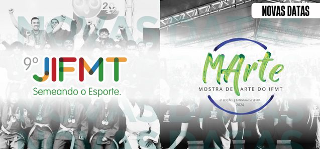 Coloque na sua Agenda. MArte vai ser em setembro e o JIFMT em outubro